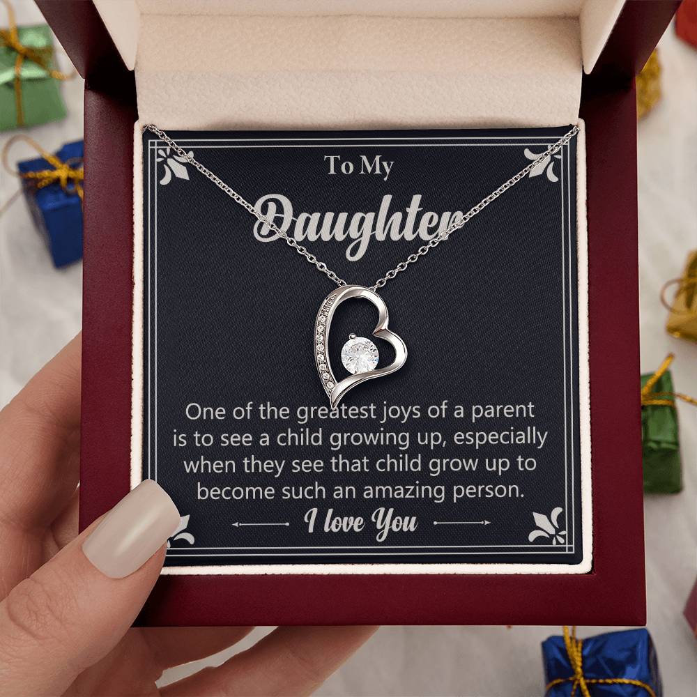 Gift For Daughter "Such An Amazing Person" Heart Necklace