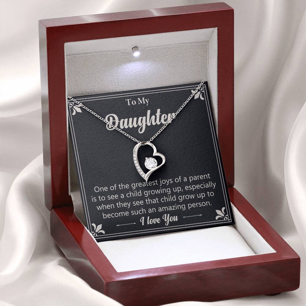 Gift For Daughter "Such An Amazing Person" Heart Necklace
