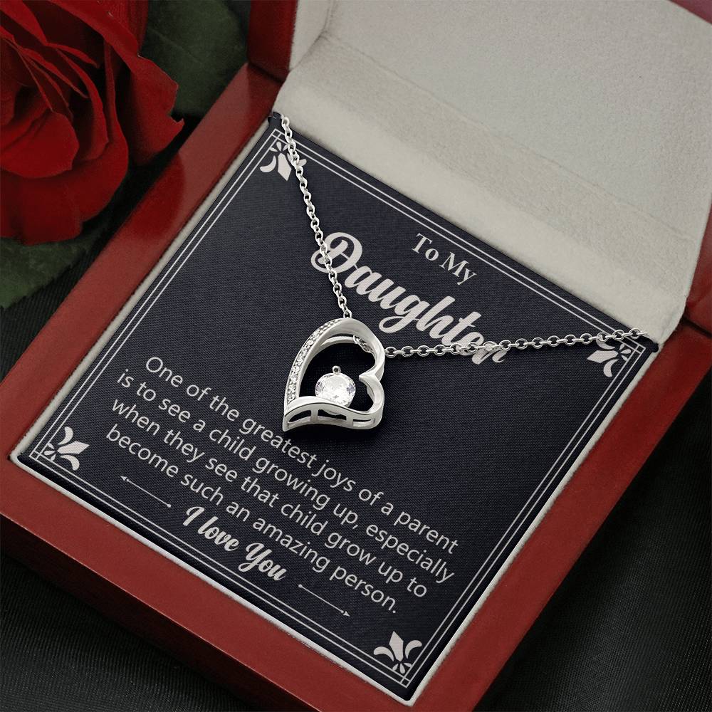 Gift For Daughter "Such An Amazing Person" Heart Necklace