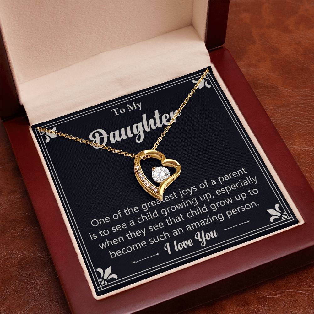 Gift For Daughter "Such An Amazing Person" Heart Necklace