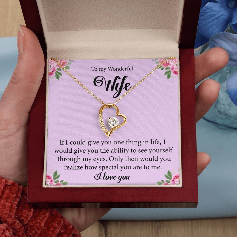 Gift For Wife "You Are Special" Heart Necklace
