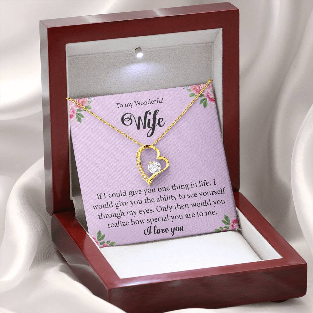 Gift For Wife "You Are Special" Heart Necklace