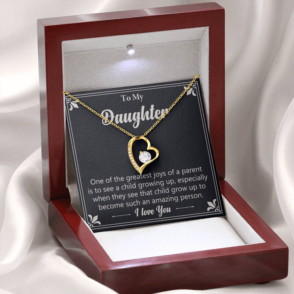 Gift For Daughter "Such An Amazing Person" Heart Necklace