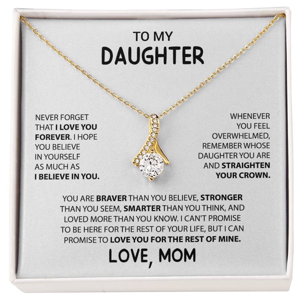 To My Daughter "I Believe In You" Necklace