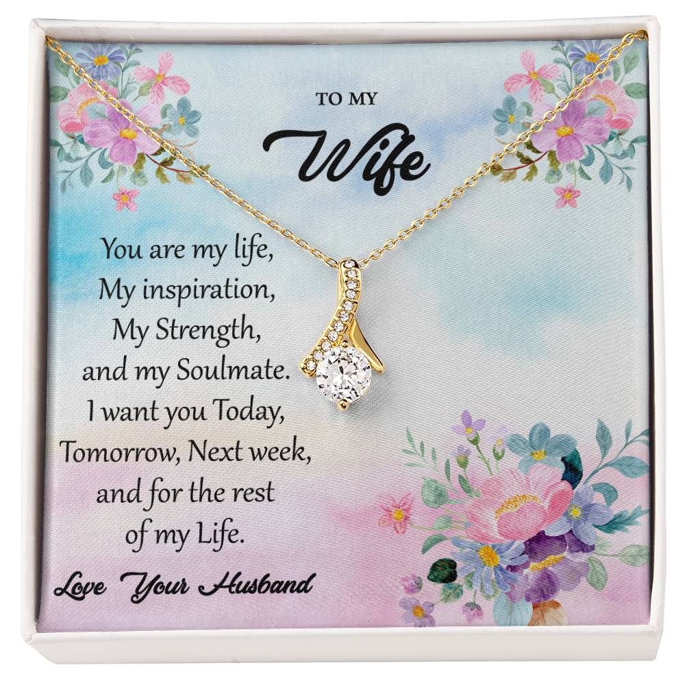 To My Wife "You Are My Inspiration" Necklace