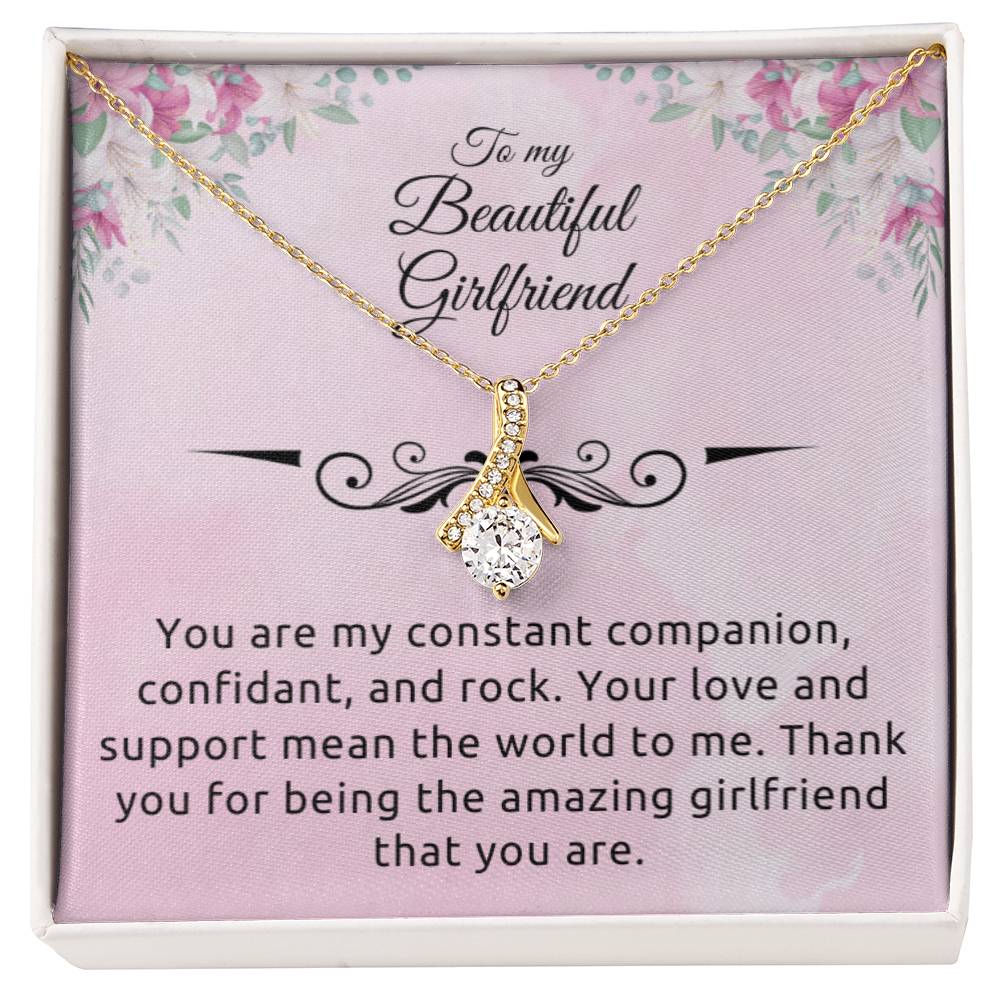 To My Girlfriend "Your Are My Rock" Necklace