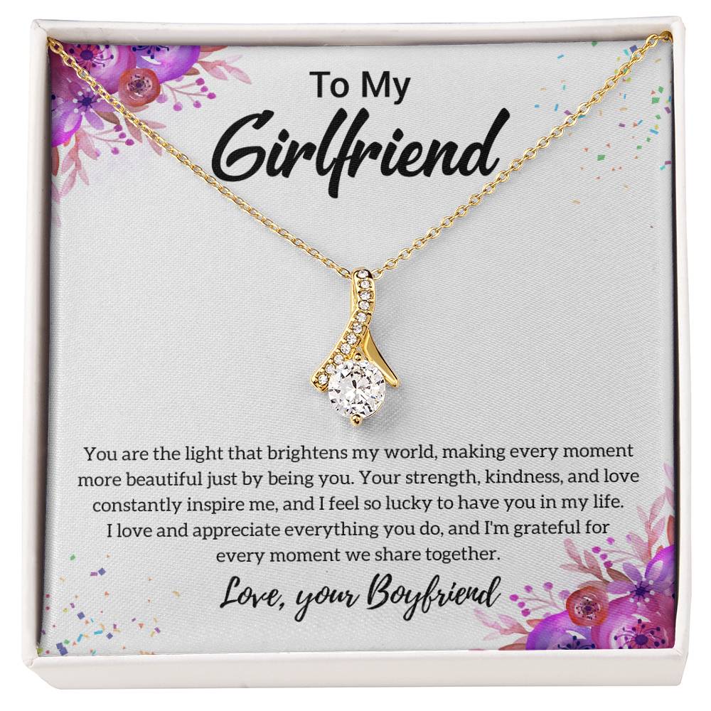 Gift For Girlfriend "I Feel So Lucky" Necklace