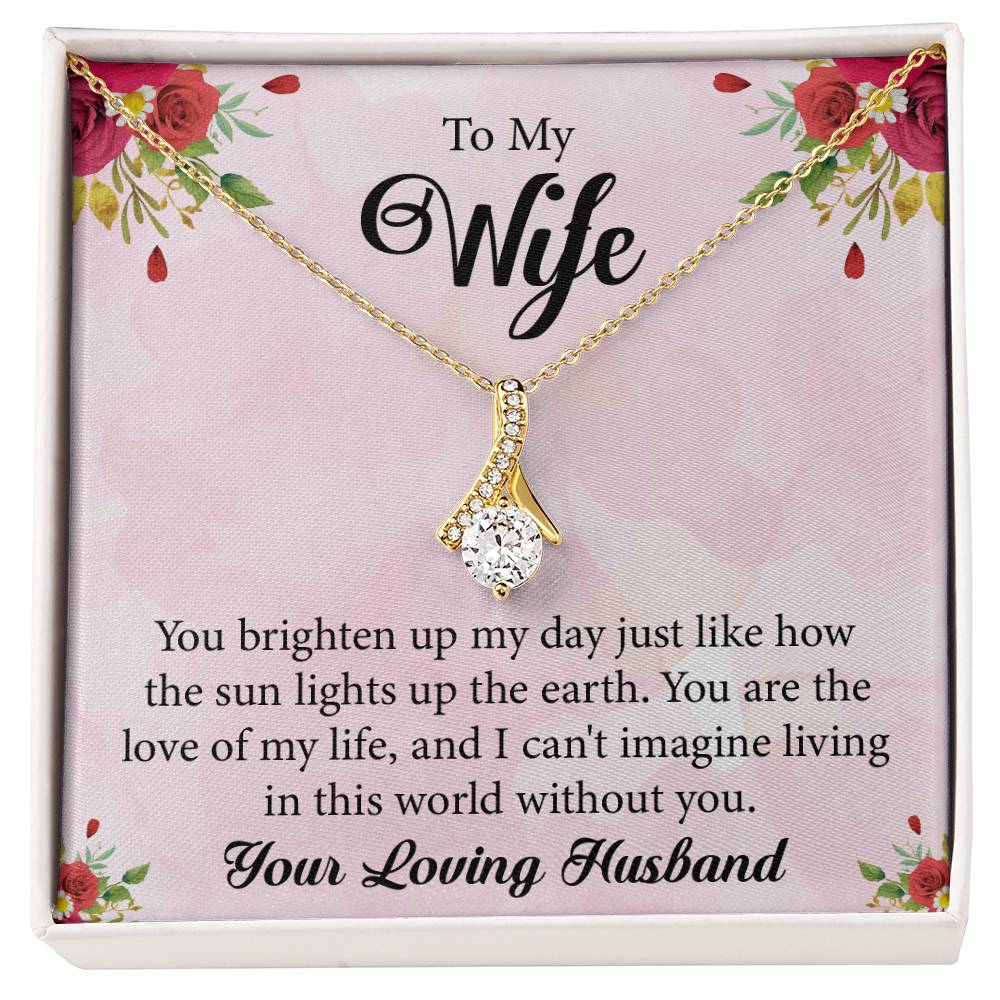 To My Wife "You Are The Love Of My Life" Necklace