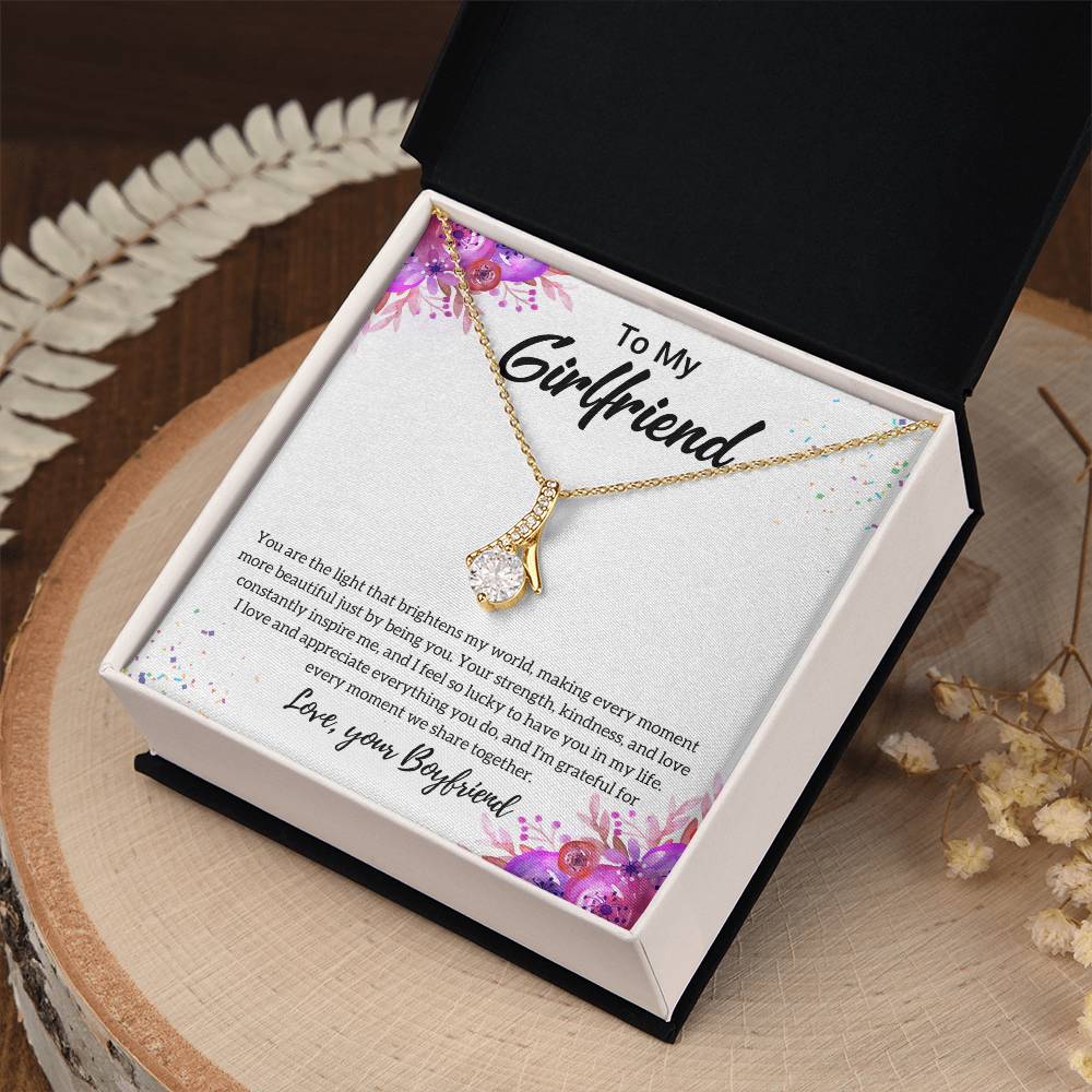 Gift For Girlfriend "I Feel So Lucky" Necklace