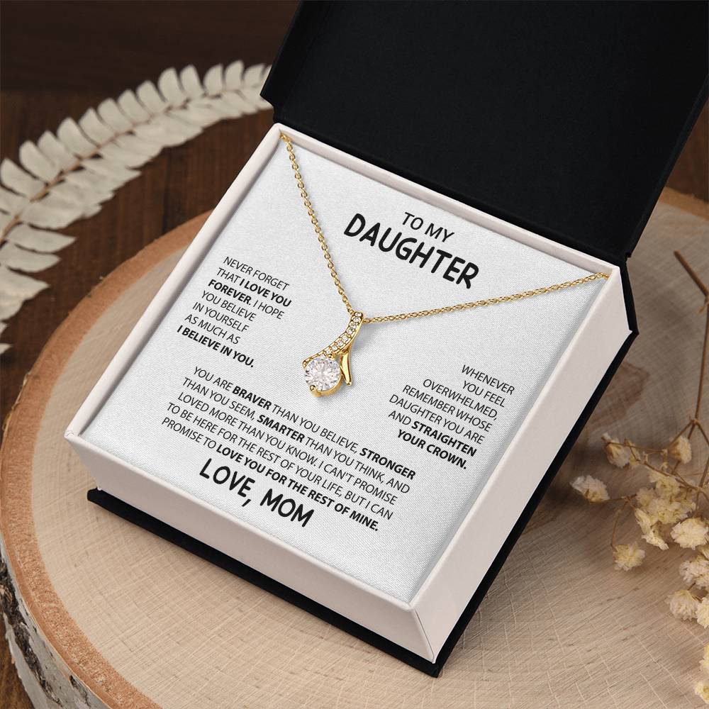 To My Daughter "I Believe In You" Necklace
