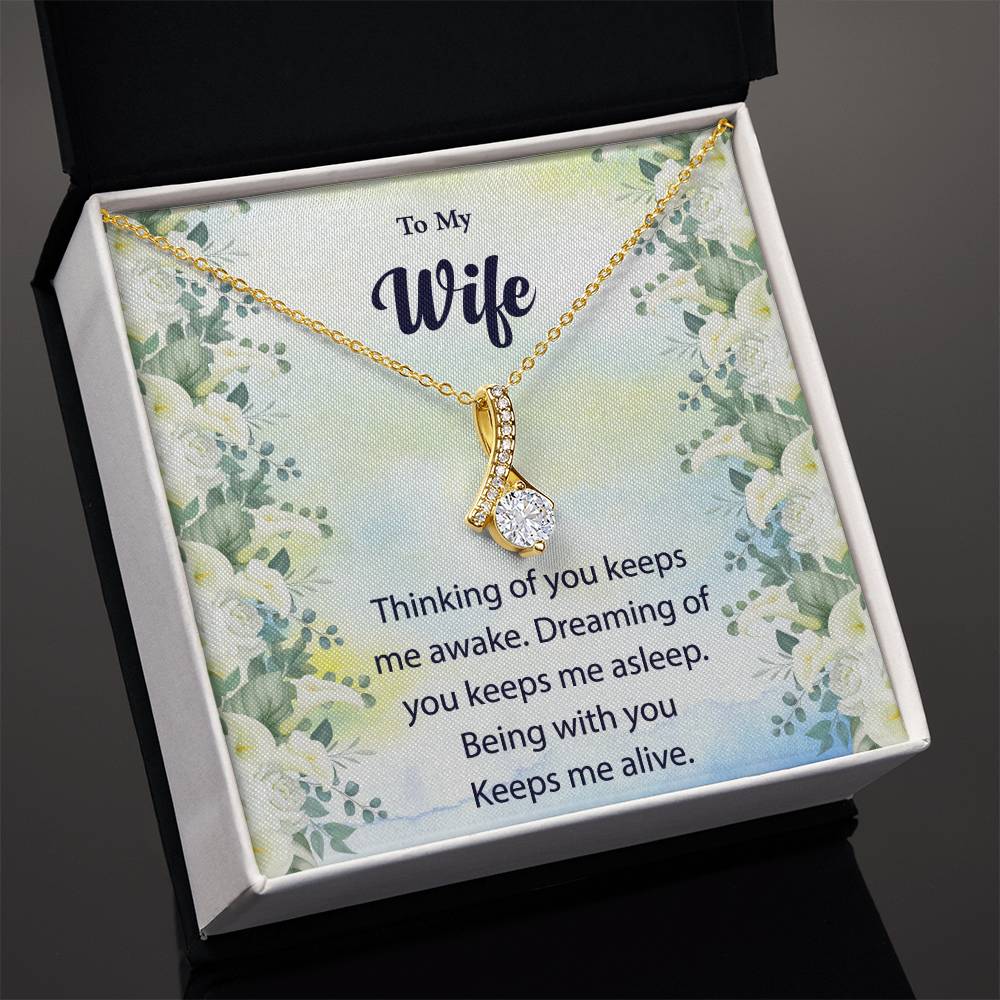 To My Wife "Thinking Of You" Necklace