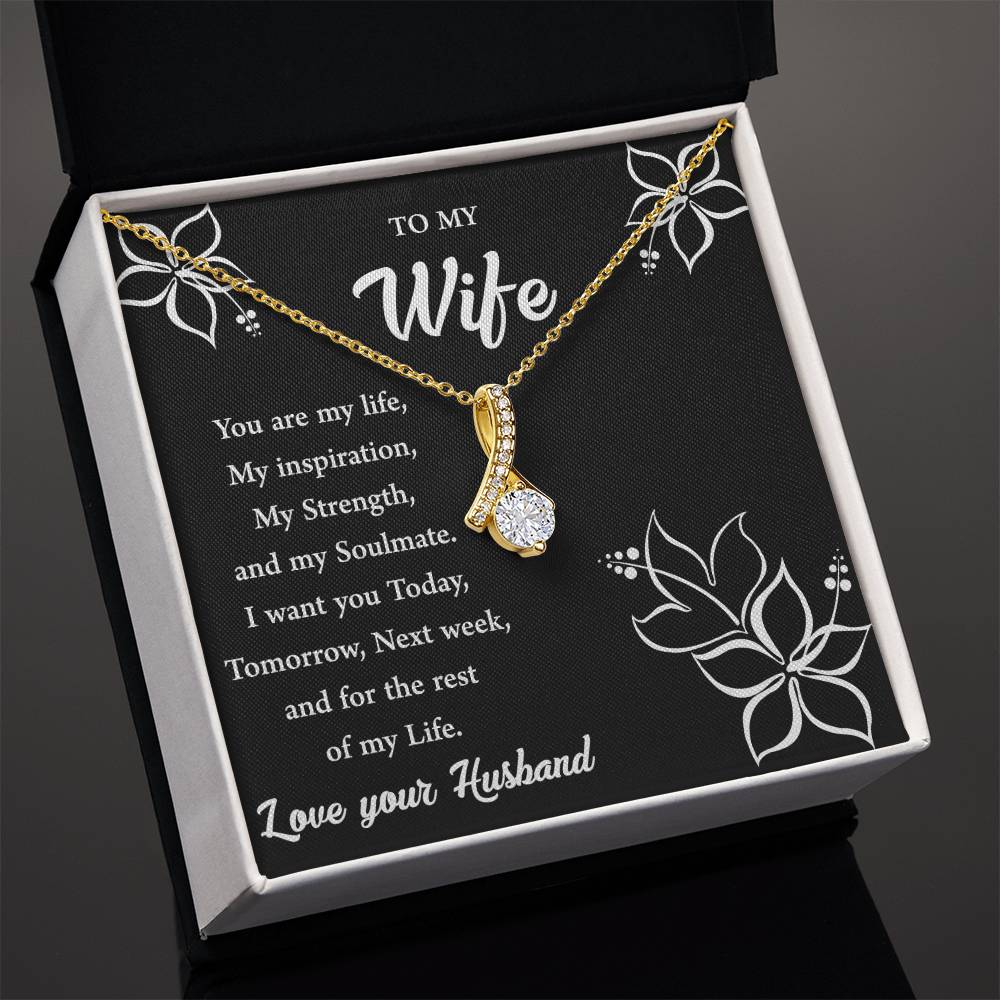 To My Wife "You Are My Strength" Necklace