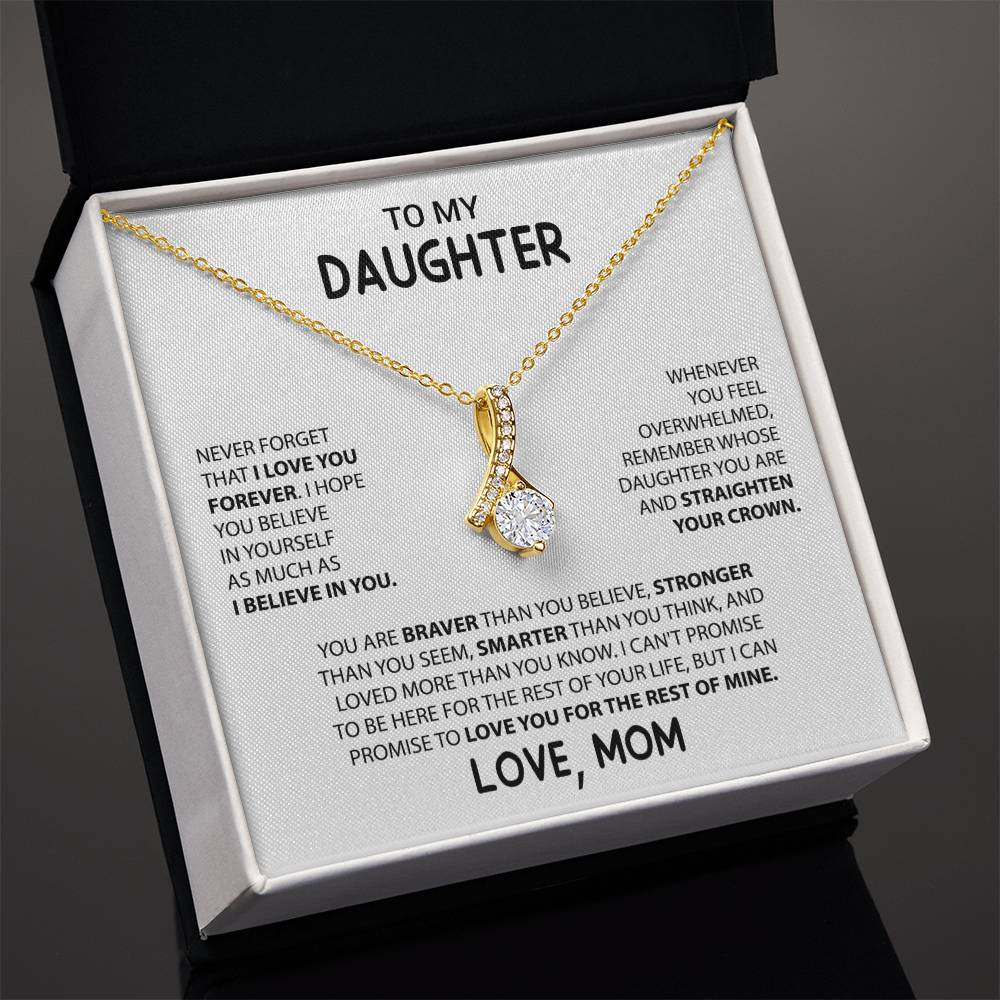 To My Daughter "I Believe In You" Necklace