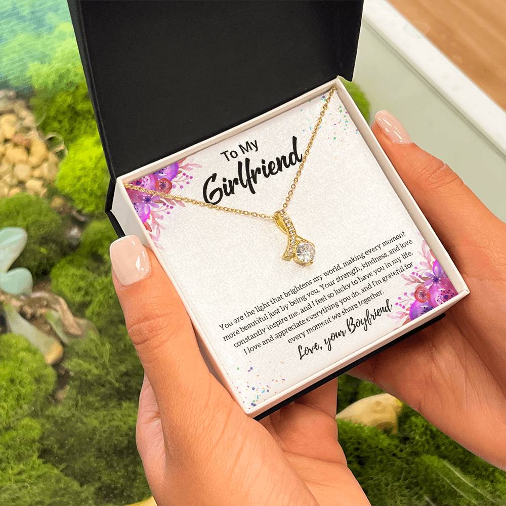 Gift For Girlfriend "I Feel So Lucky" Necklace