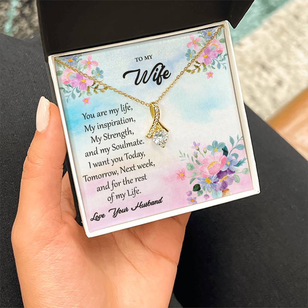 To My Wife "You Are My Inspiration" Necklace