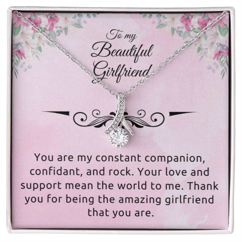 To My Girlfriend "Your Are My Rock" Necklace