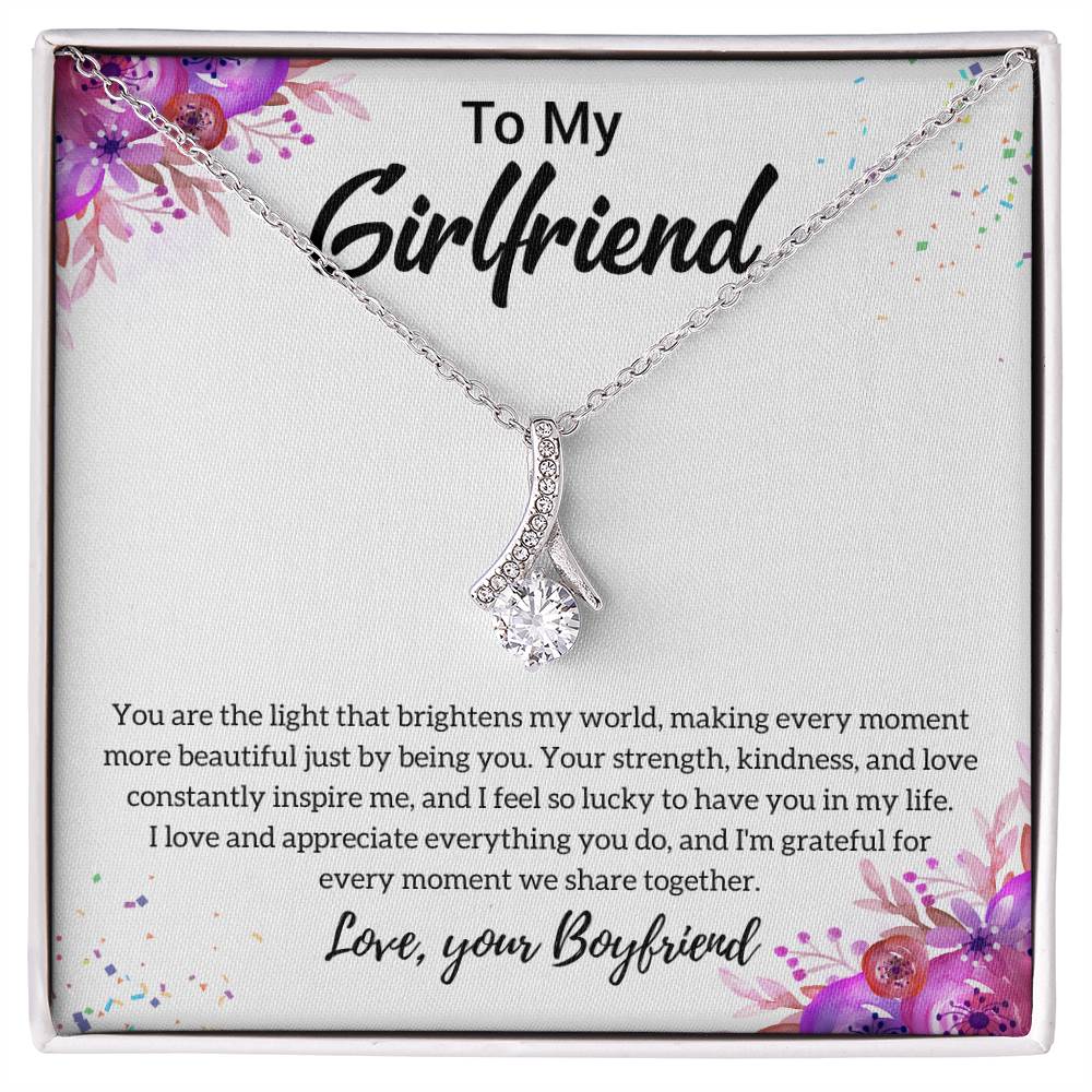 Gift For Girlfriend "I Feel So Lucky" Necklace