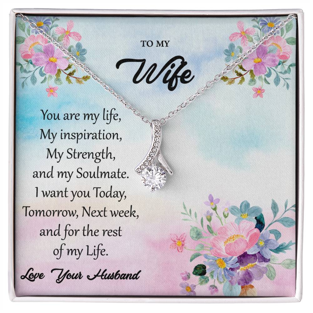 To My Wife "You Are My Inspiration" Necklace