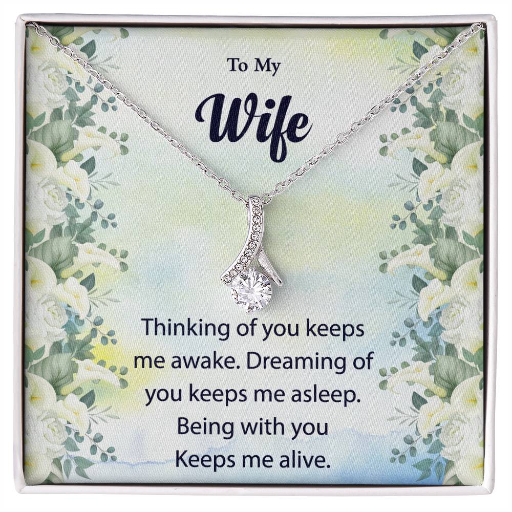 To My Wife "Thinking Of You" Necklace