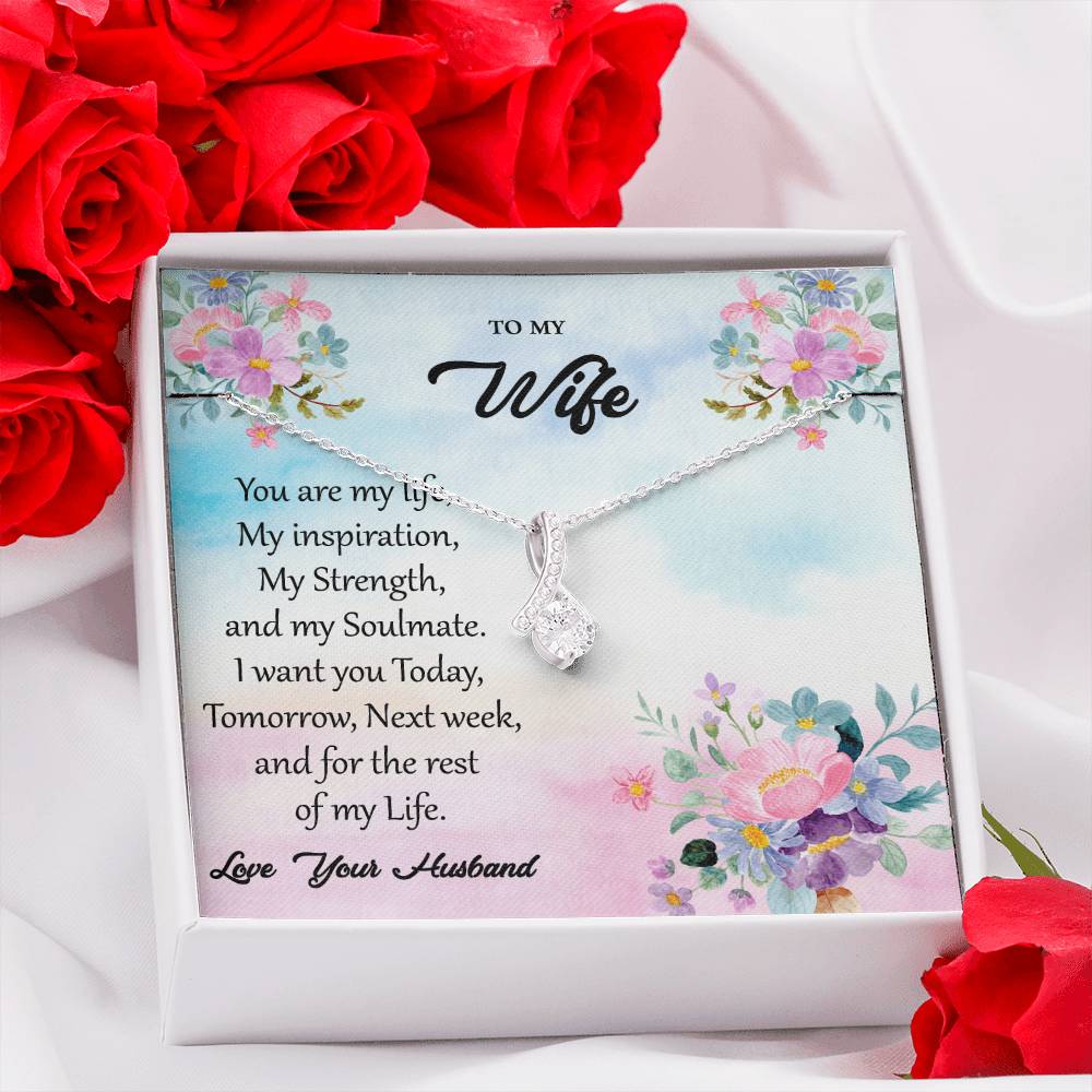 To My Wife "You Are My Inspiration" Necklace