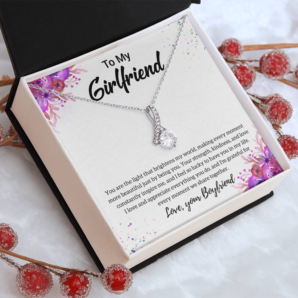 Gift For Girlfriend "I Feel So Lucky" Necklace
