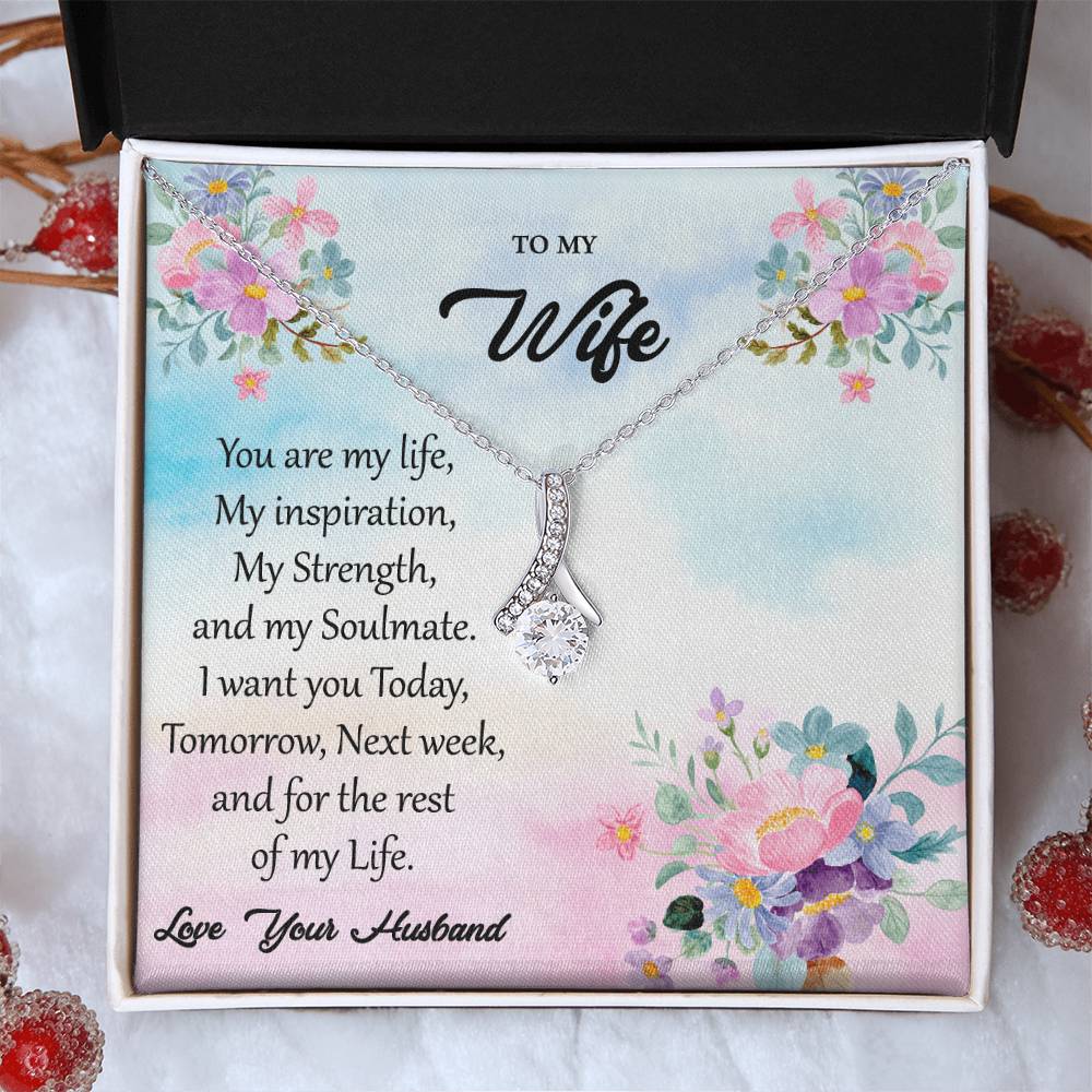 To My Wife "You Are My Inspiration" Necklace