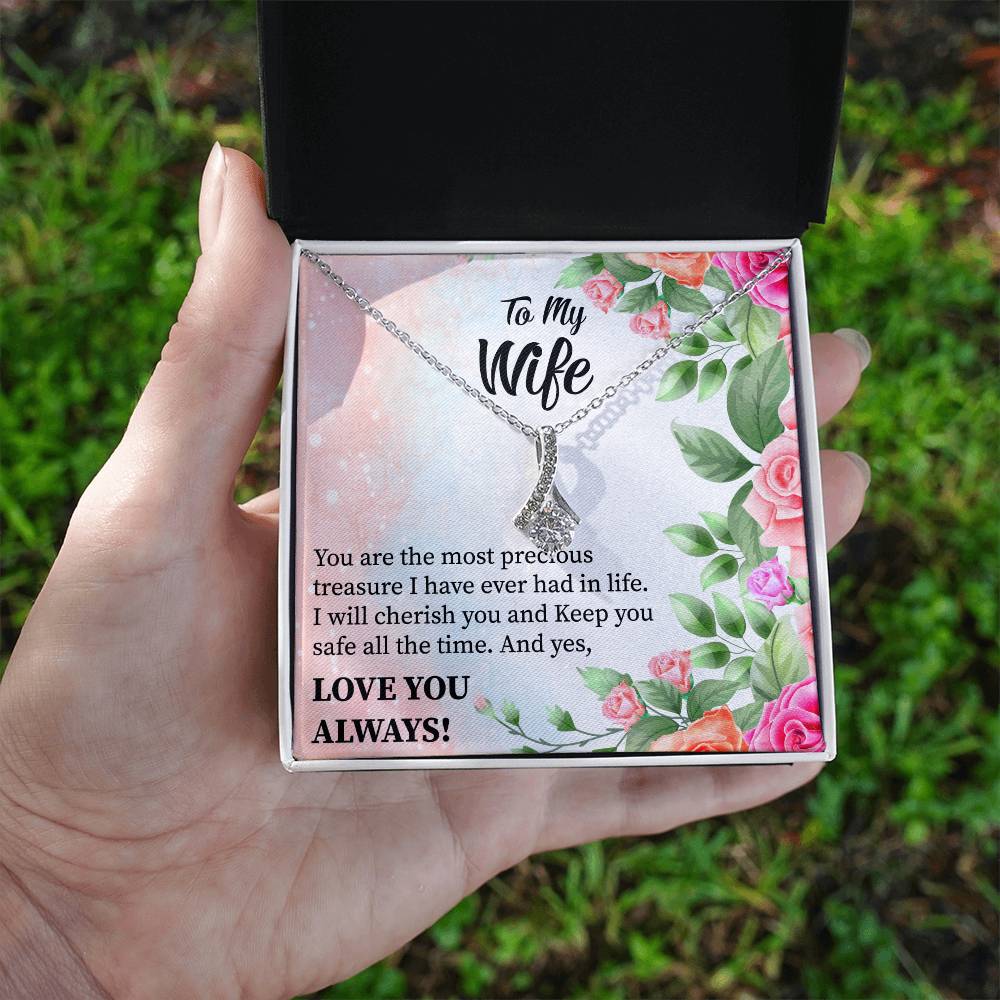 To My Wife "You Are The Most Precious Treasure" Necklace