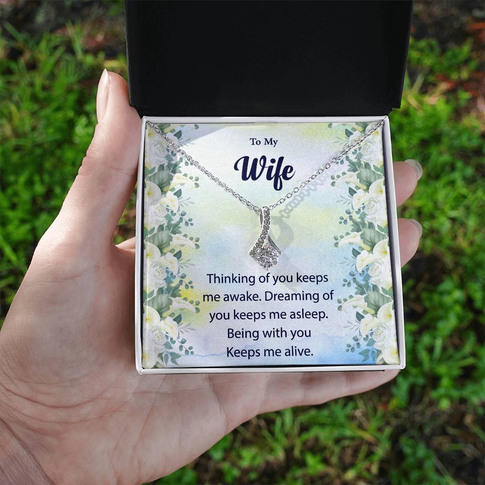 To My Wife "Thinking Of You" Necklace