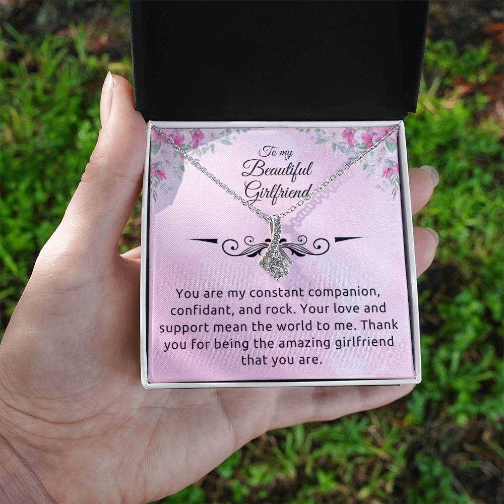 To My Girlfriend "Your Are My Rock" Necklace