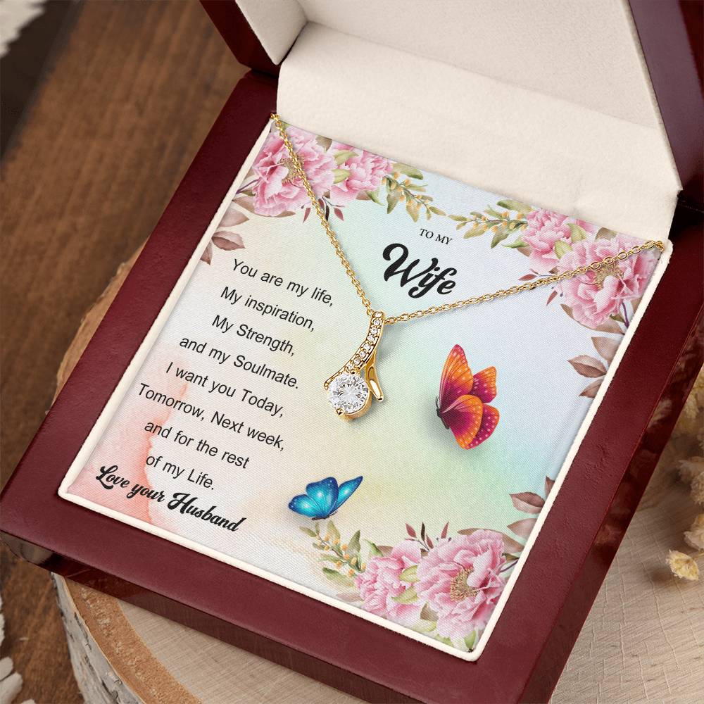 To My Wife "You Are My Life" Necklace