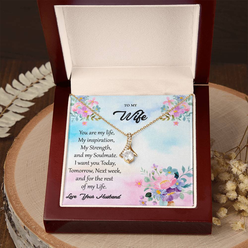 To My Wife "You Are My Inspiration" Necklace