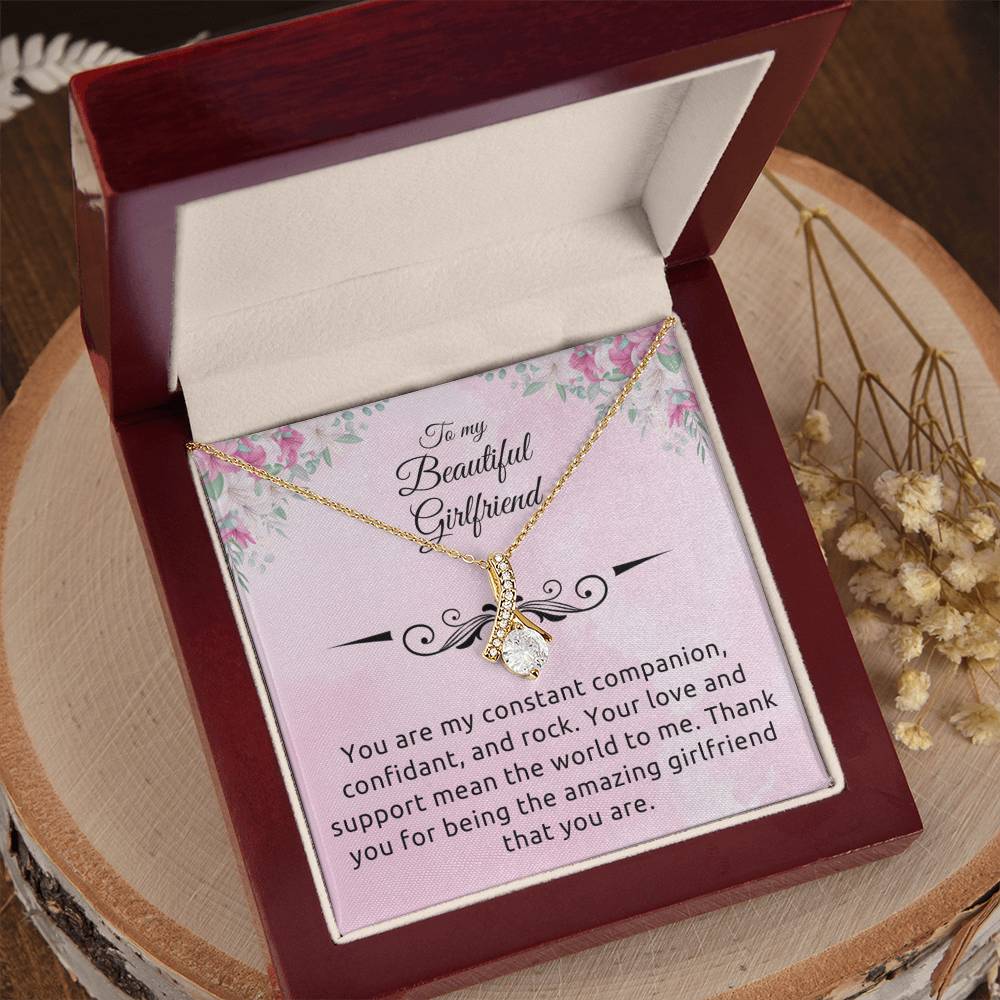 To My Girlfriend "Your Are My Rock" Necklace