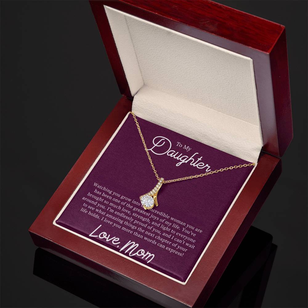 To My Daughter "I'm Endlessly Proud Of You" Necklace