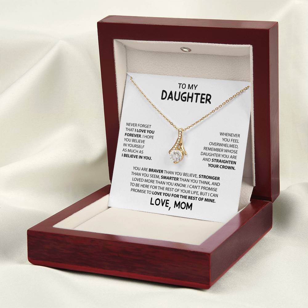 To My Daughter "I Believe In You" Necklace