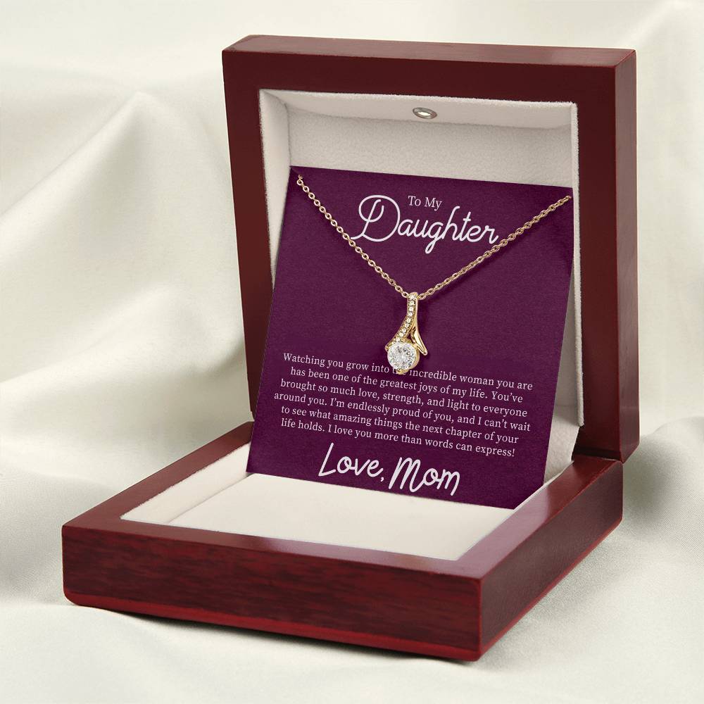 To My Daughter "I'm Endlessly Proud Of You" Necklace