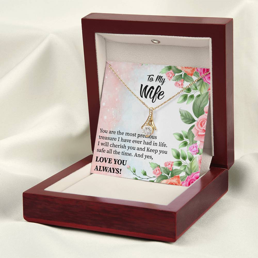 To My Wife "You Are The Most Precious Treasure" Necklace