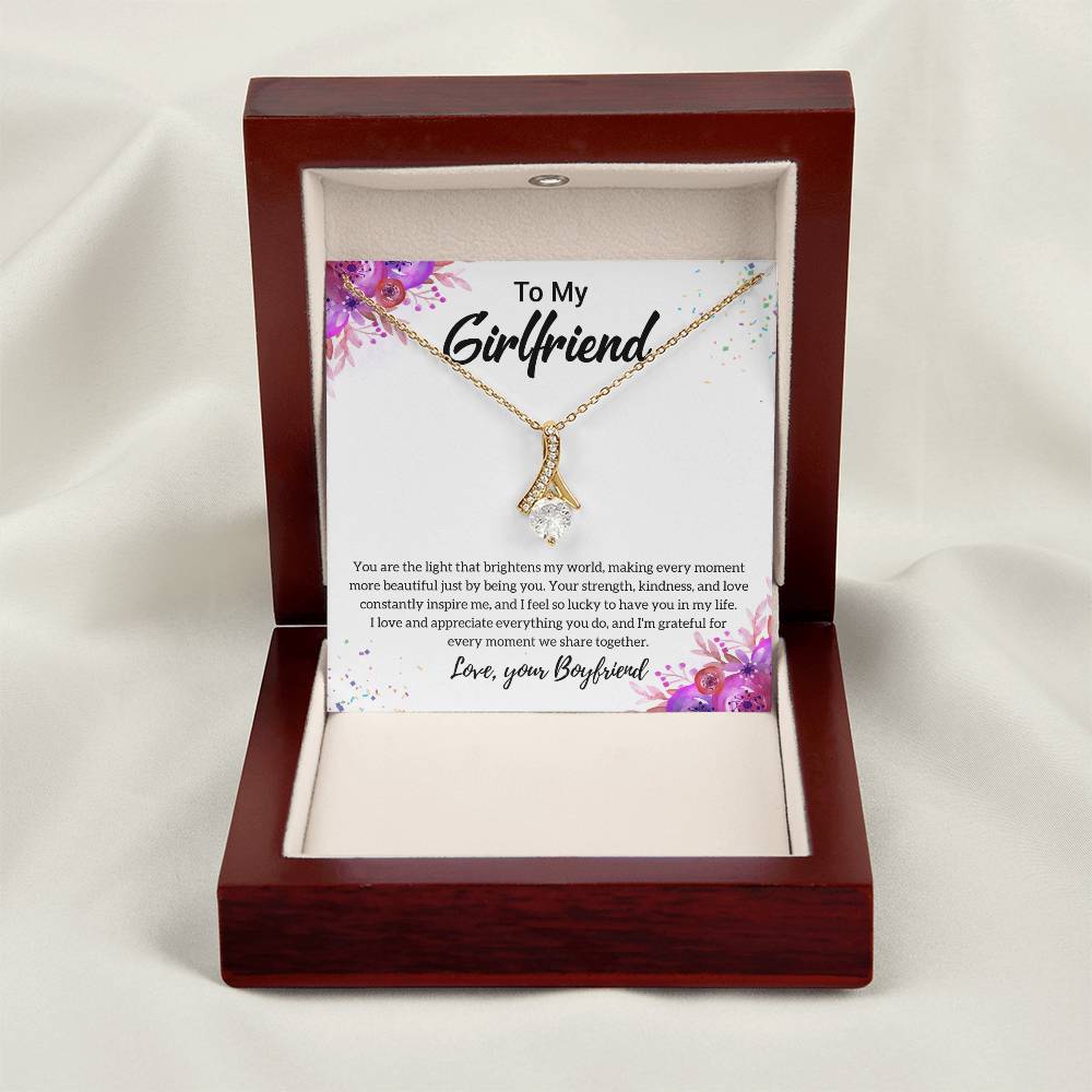 Gift For Girlfriend "I Feel So Lucky" Necklace
