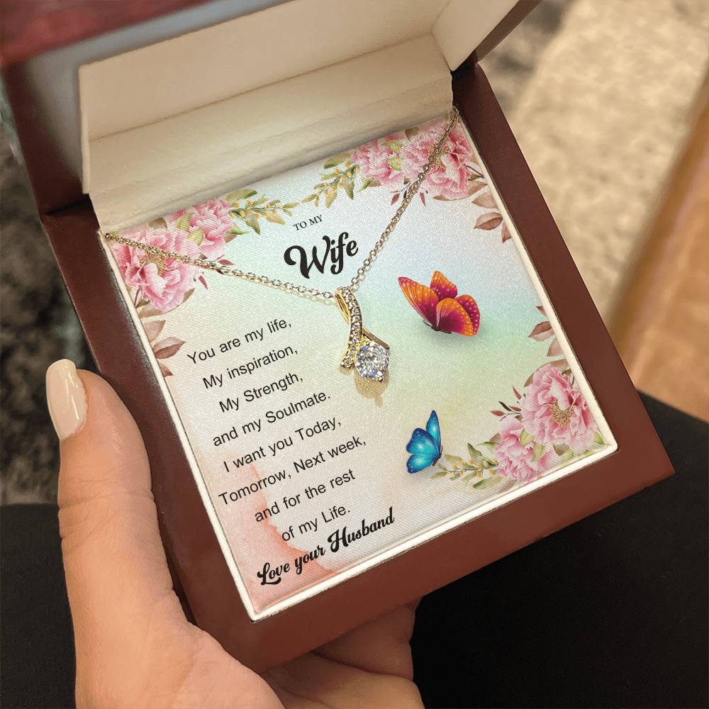 To My Wife "You Are My Life" Necklace