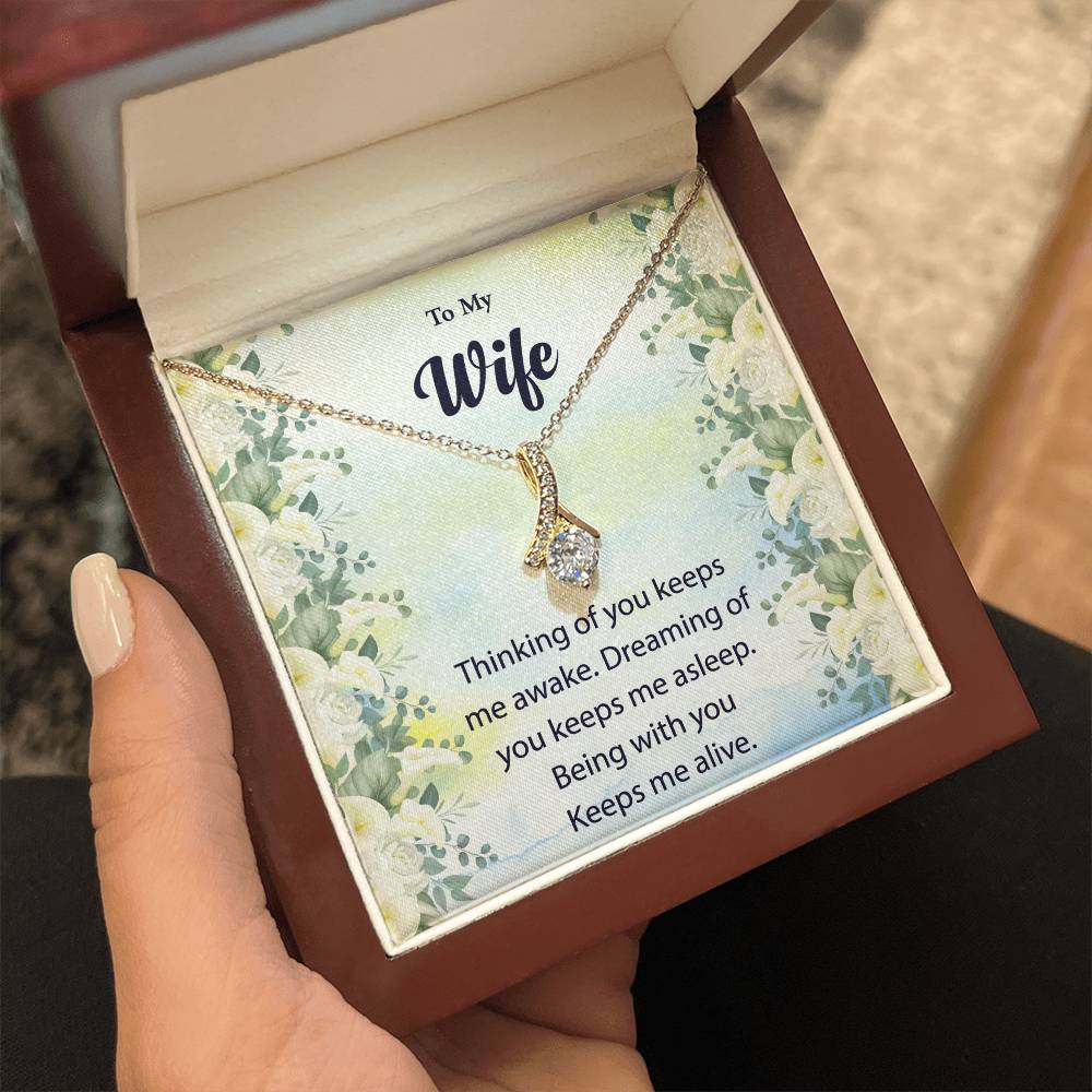 To My Wife "Thinking Of You" Necklace