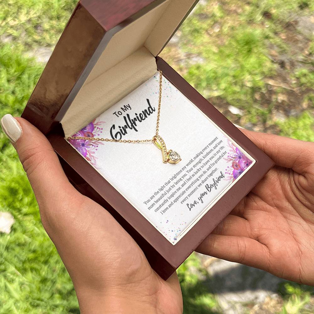 Gift For Girlfriend "I Feel So Lucky" Necklace