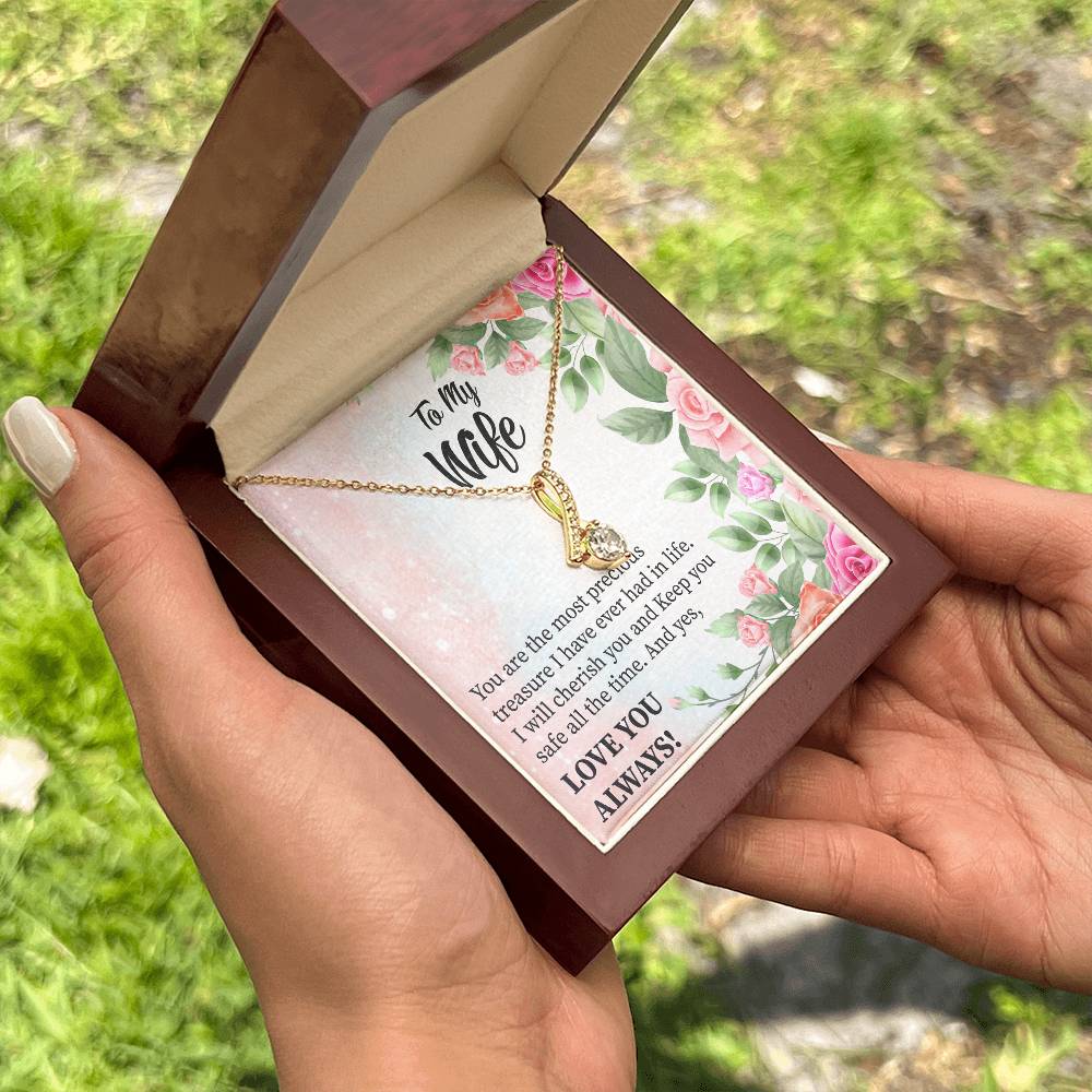 To My Wife "You Are The Most Precious Treasure" Necklace