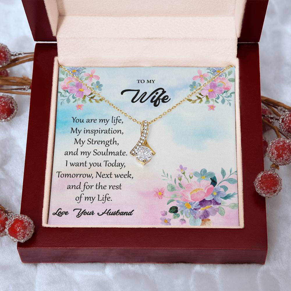 To My Wife "You Are My Inspiration" Necklace