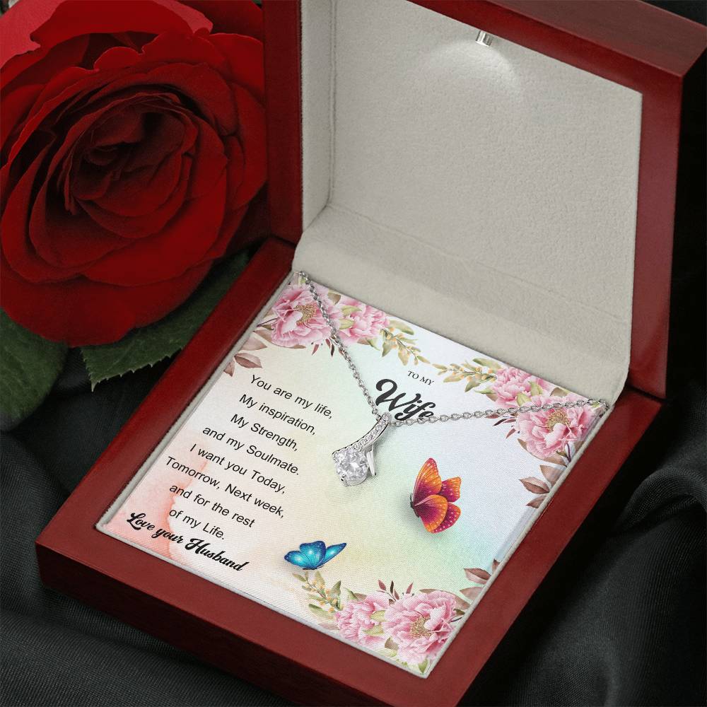 To My Wife "You Are My Life" Necklace