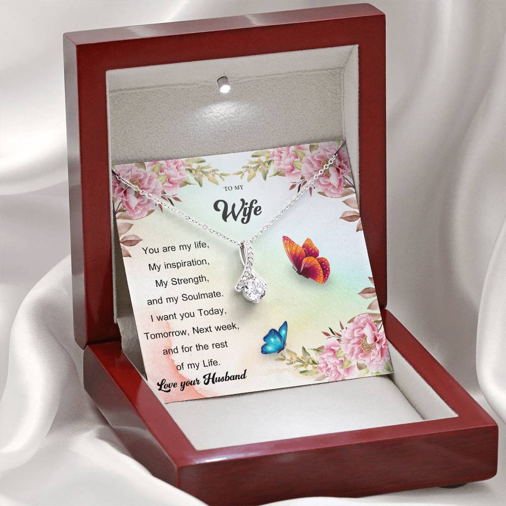 To My Wife "You Are My Life" Necklace