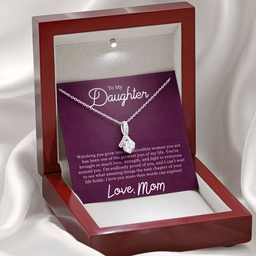 To My Daughter "I'm Endlessly Proud Of You" Necklace