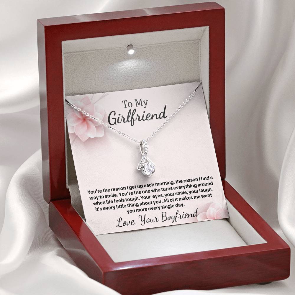 Gift For Girlfriend "You're The Reason" Necklace