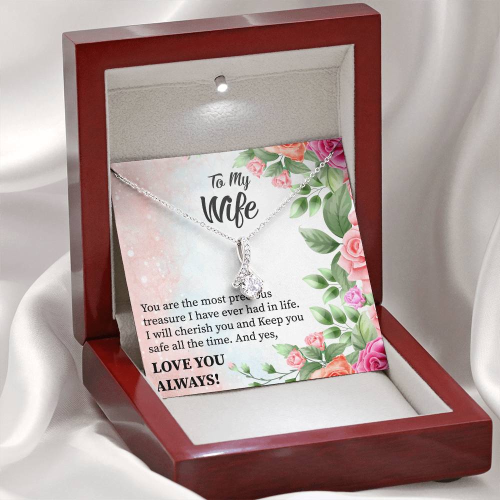 To My Wife "You Are The Most Precious Treasure" Necklace