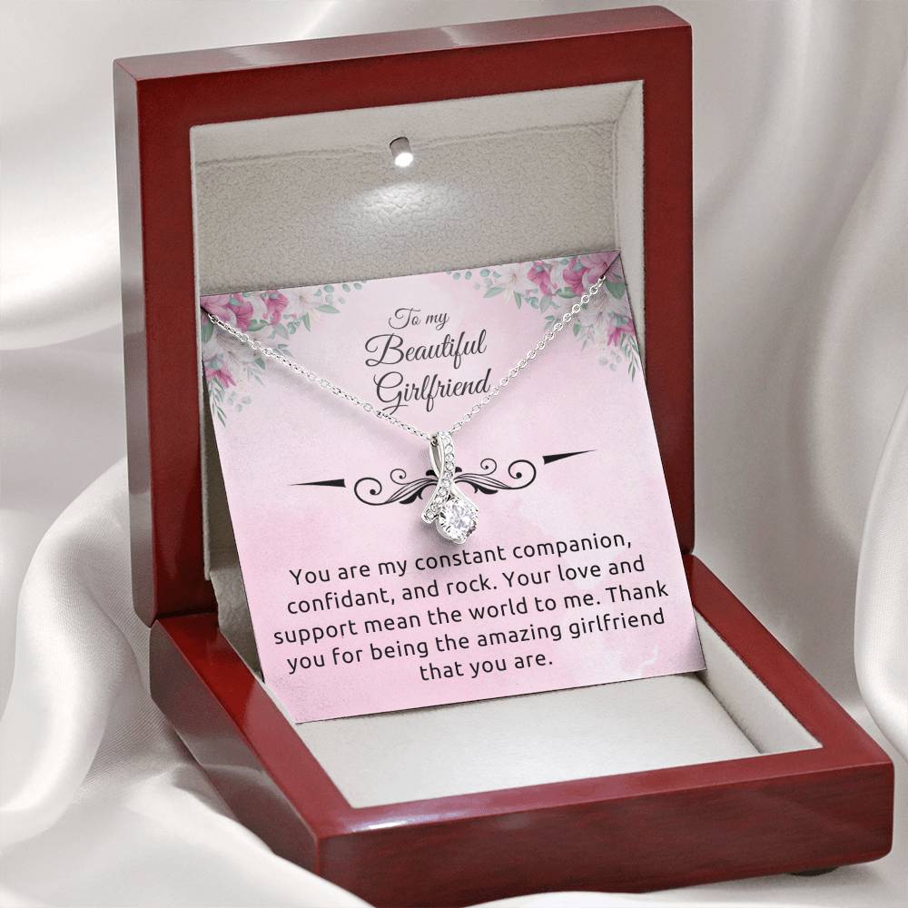 To My Girlfriend "Your Are My Rock" Necklace