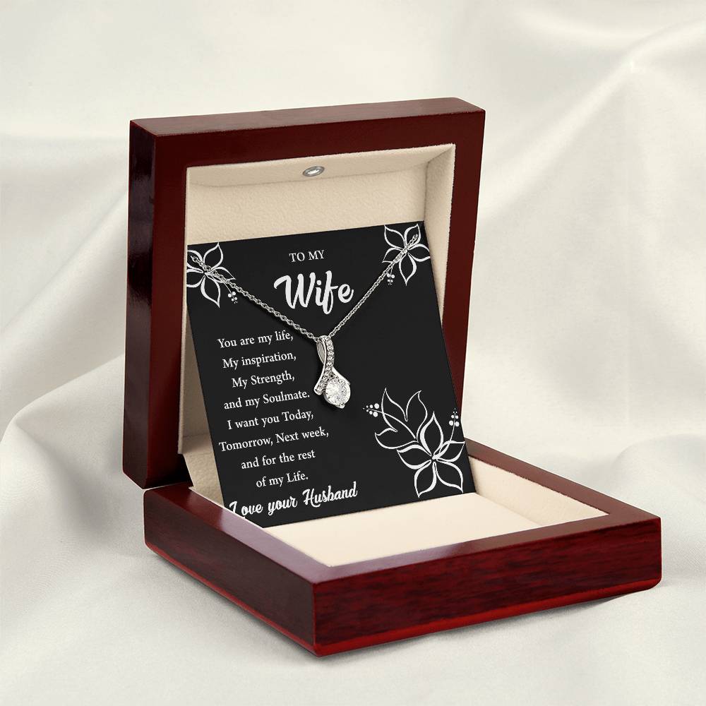 To My Wife "You Are My Strength" Necklace