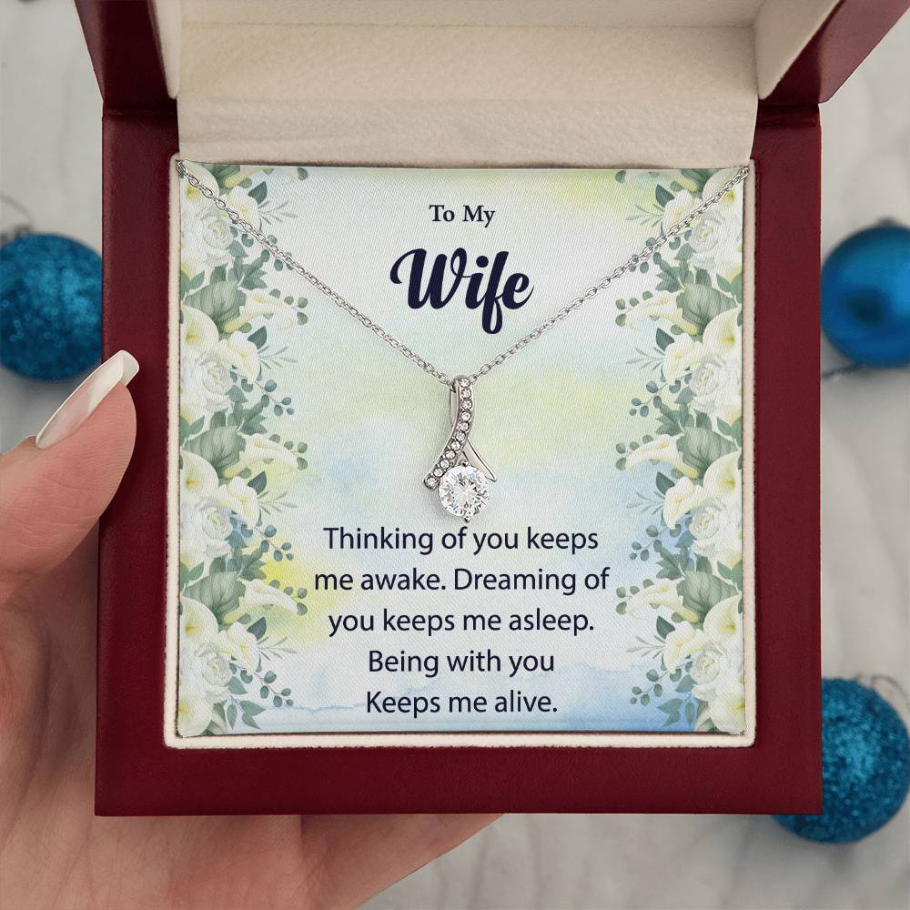 To My Wife "Thinking Of You" Necklace